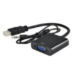 ADAPTADOR CONVERSION HDMI A VGA + AUDIO OUT